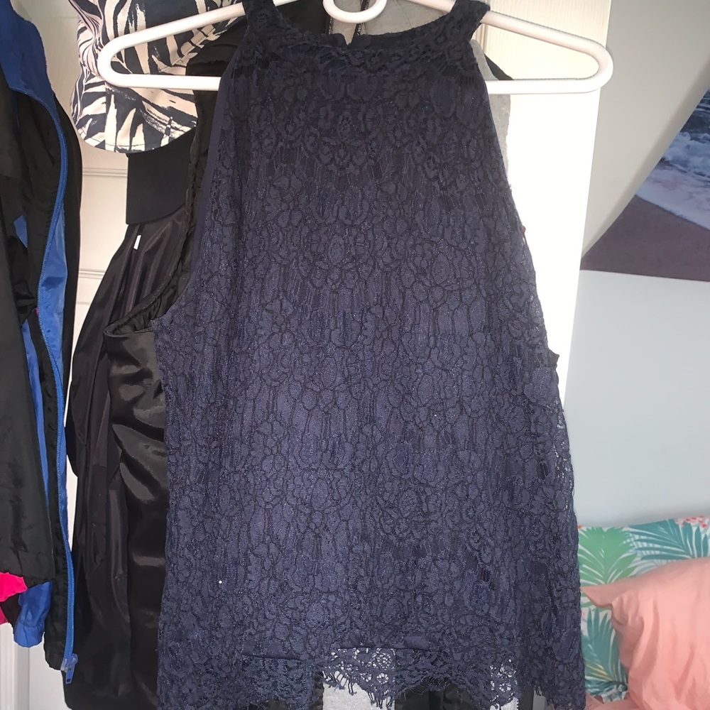 Navy Sophie Rue top